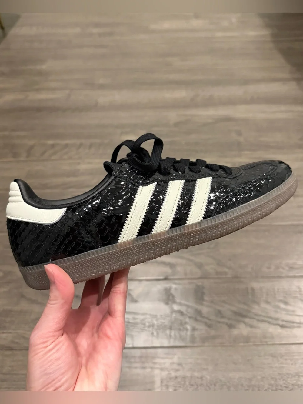 Adidas Samba Black Snakeskin Sneakers - women’s 7.5 US